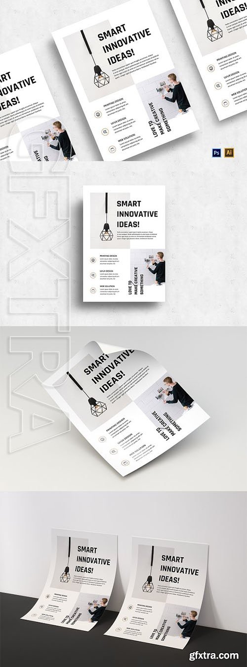 CreativeMarket - Minimalist Business Flyer-v05 3129508