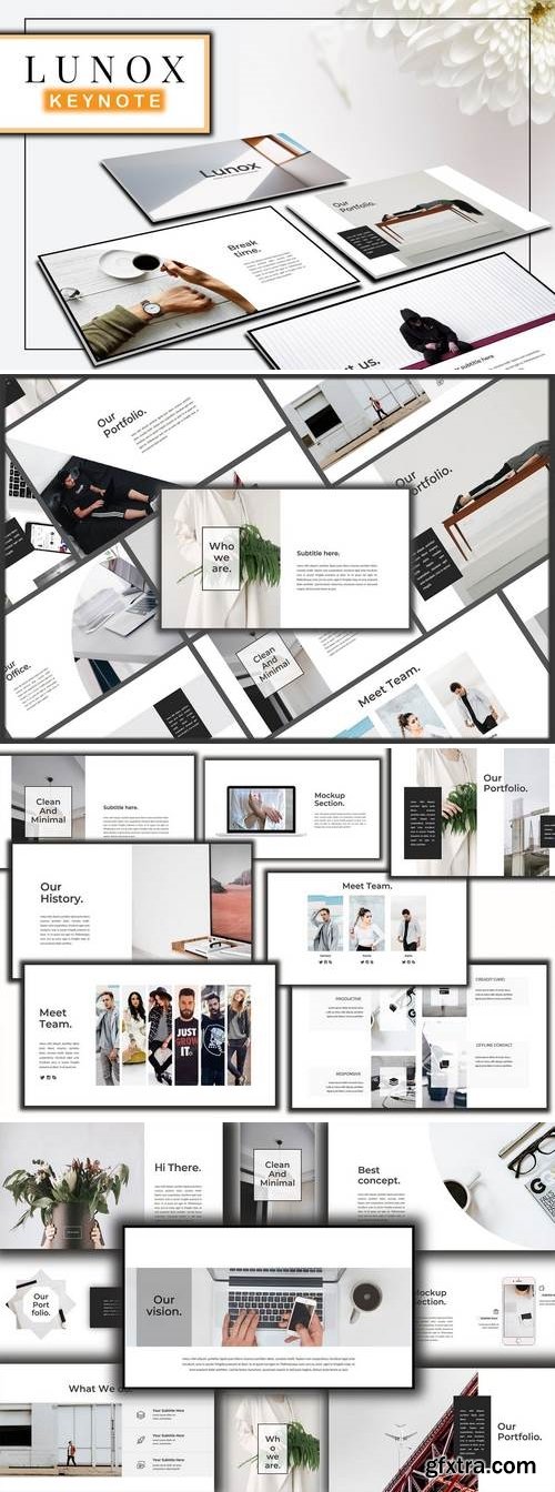 Lunox Minimal Keynote Template