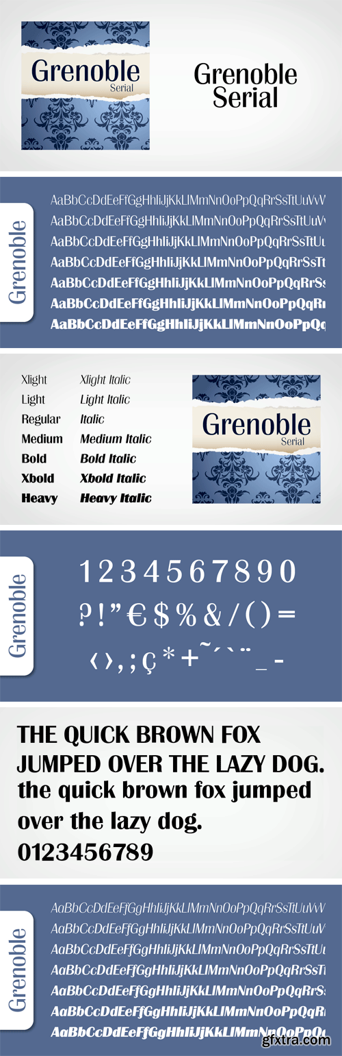 Grenoble Serial Font Family