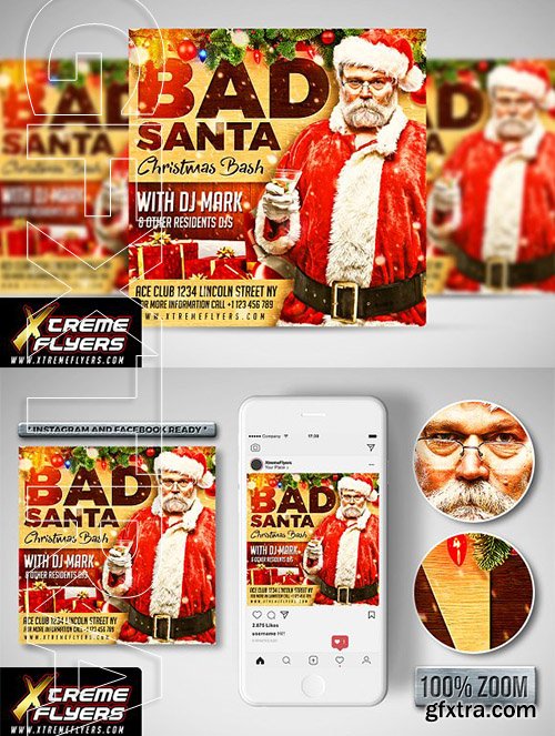 CreativeMarket - Christmas Party Flyer 3154780