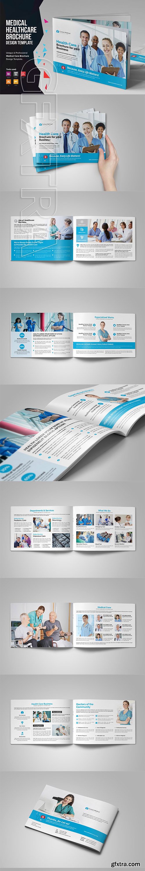 CreativeMarket - Medical HealthCare Brochure v5 3130186