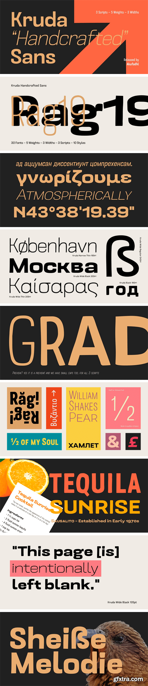 Kruda Handcrafted Sans Font Family