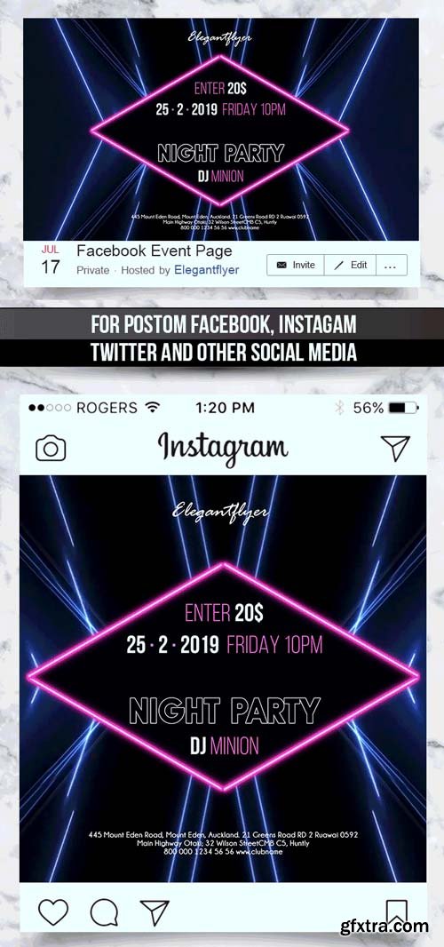 Animated Instagram V29 2018 + Facebook Flyer Template