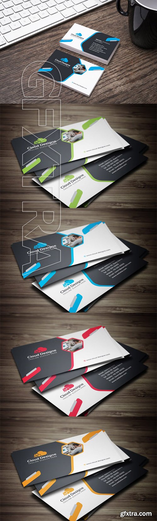 Corporate Business Card Color set 1