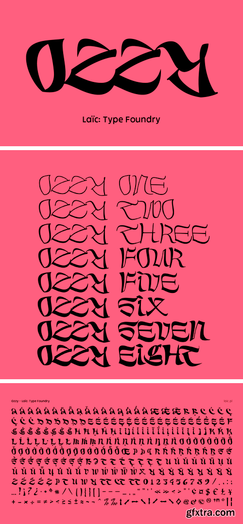 Ozzy Font Family