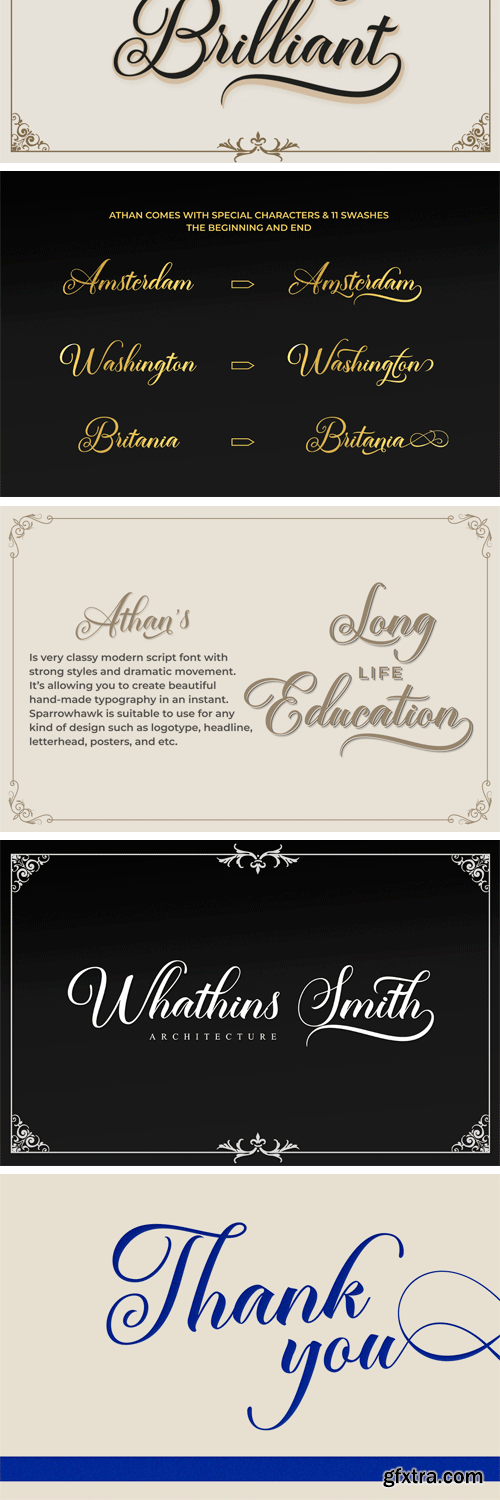 Athan Script Font