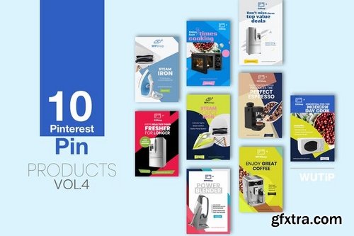 10 Pinterest Pin Banner-Products Vol 04