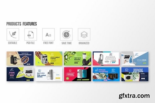 20 Facebook Post Banner - Products Vol 04