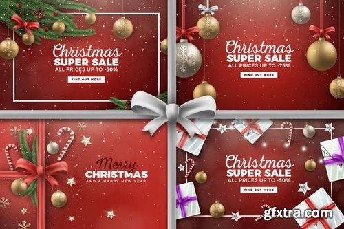 Merry Christmas Vector Backgrounds