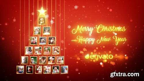 Videohive Christmas Tree Photos Opener 19072882