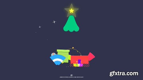 Videohive Flat Christmas Greeting 22870396