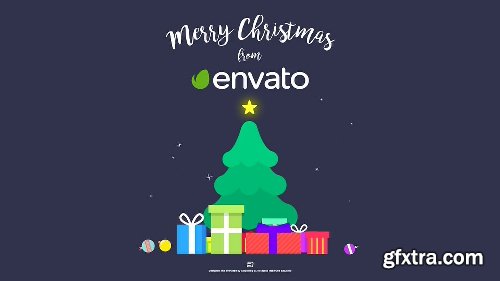 Videohive Flat Christmas Greeting 22870396