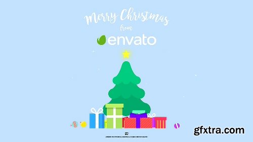 Videohive Flat Christmas Greeting 22870396