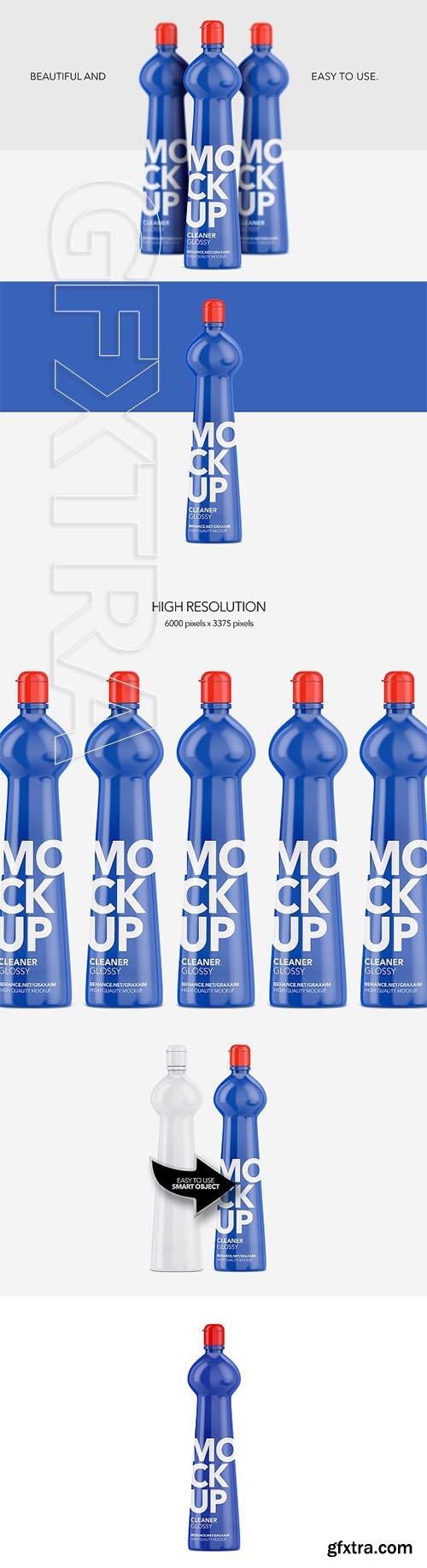CreativeMarket - Cleaner Bottle - Glossy - Front View 2980889