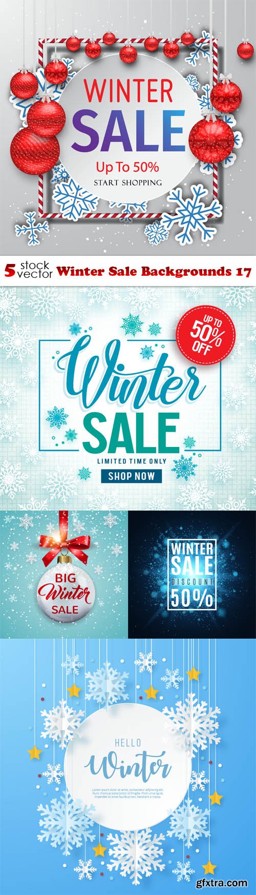 Vectors - Winter Sale Backgrounds 17