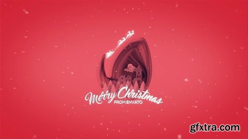 Videohive - Christmas Greetings Paper Cut - 21014141