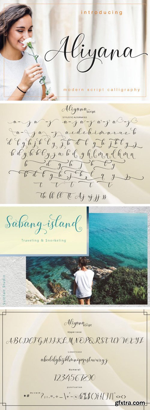 Aliyana Script Font