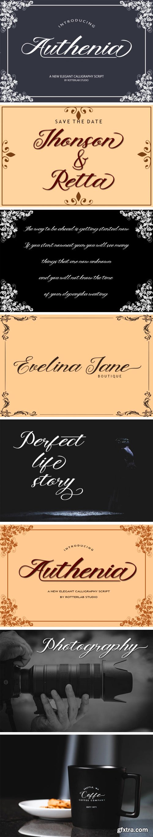 Authenia Script Font