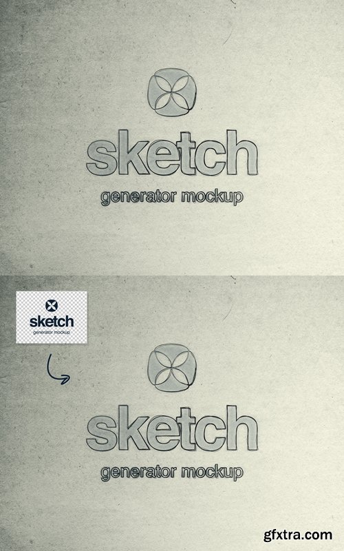 Sketch Generator PSD Mockup