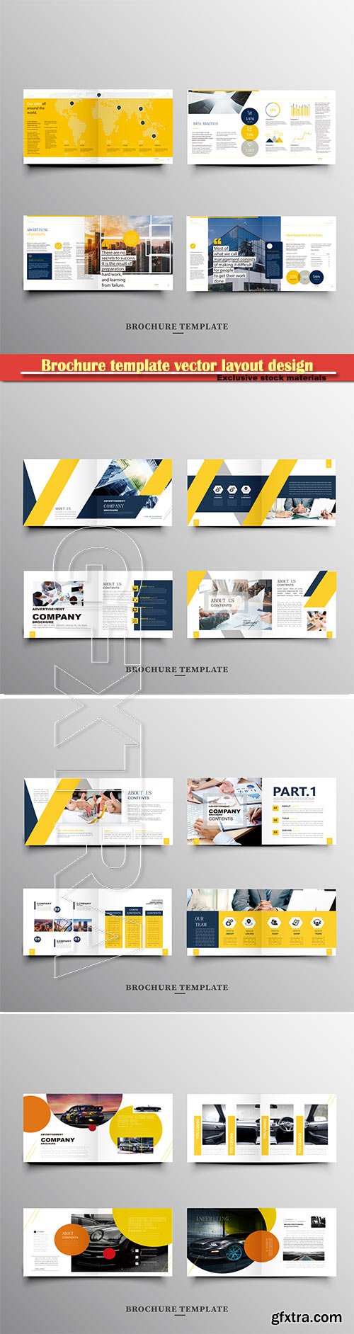 Brochure template vector layout design, corporate business annual report, magazine, flyer mockup # 249