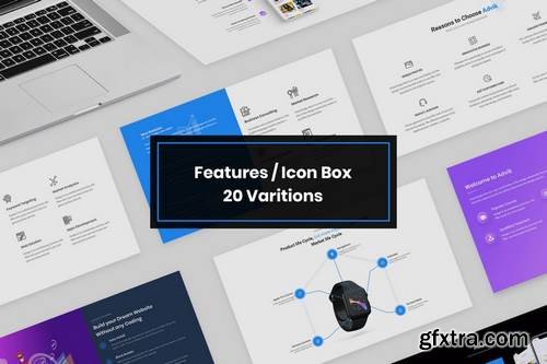 20 Features / IconBox Design Web-UI Kit