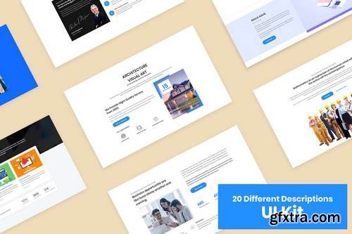 20 Descriptions Blocks Design for Web-UI Kit