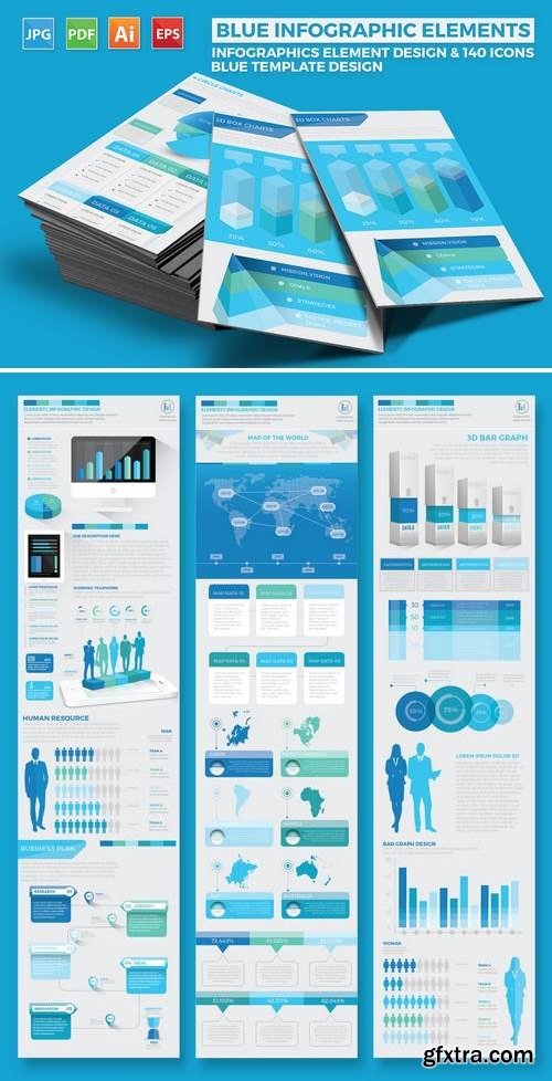 Blue Pack Infographics Design