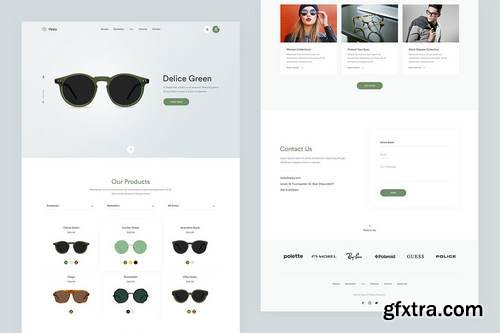 Oppy — Store Single Page PSD Template