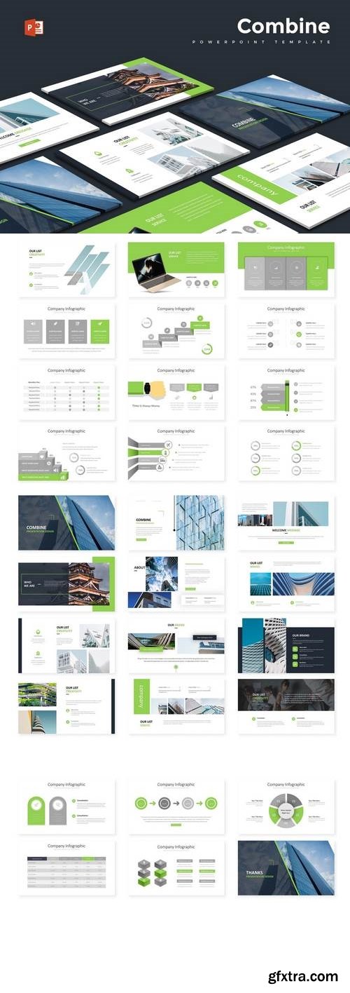 Combine - Powerpoint, Keynote, Google Sliders Templates