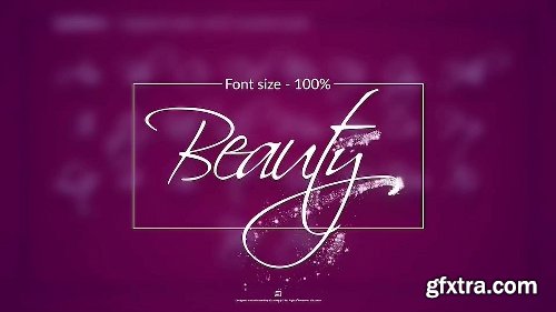 Videohive Simple Typer - Holiday Particles Handwritten Typeface 22733481