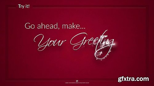 Videohive Simple Typer - Holiday Particles Handwritten Typeface 22733481