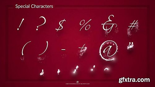 Videohive Simple Typer - Holiday Particles Handwritten Typeface 22733481