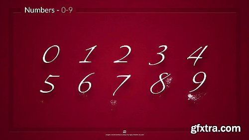 Videohive Simple Typer - Holiday Particles Handwritten Typeface 22733481