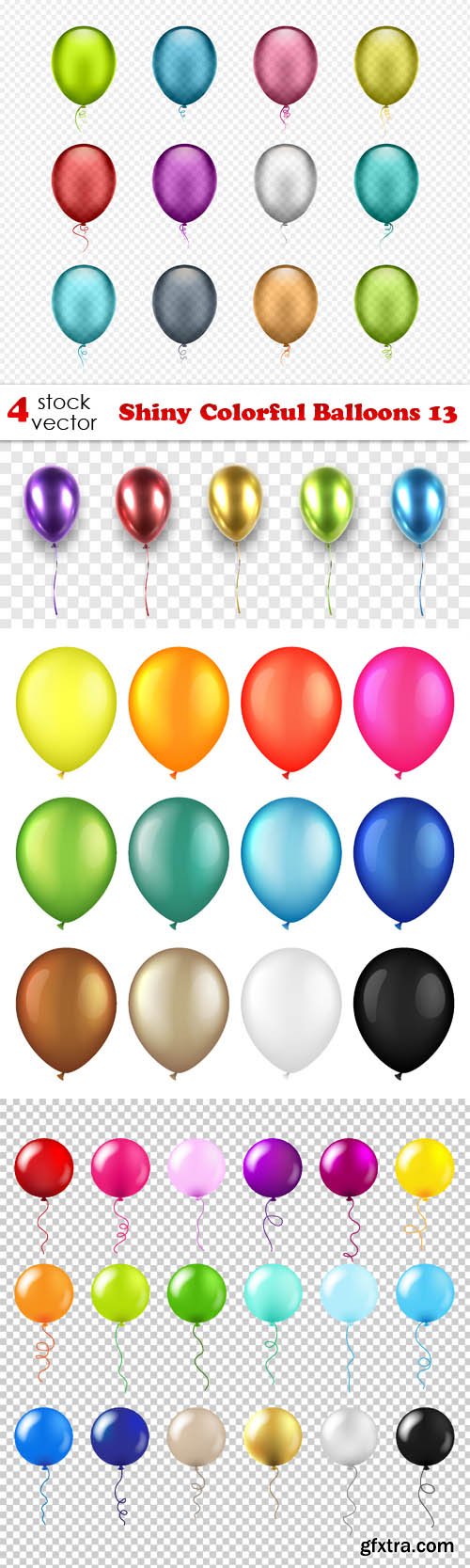 Vectors - Shiny Colorful Balloons 13