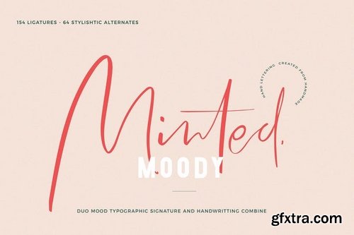 Minted Mood  Font duo