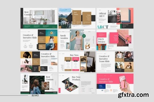 BLNKS Powerpoint Keynote and Google Slide Templates