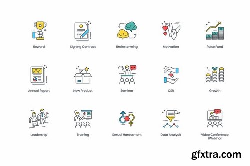 85 Modern Business Icons