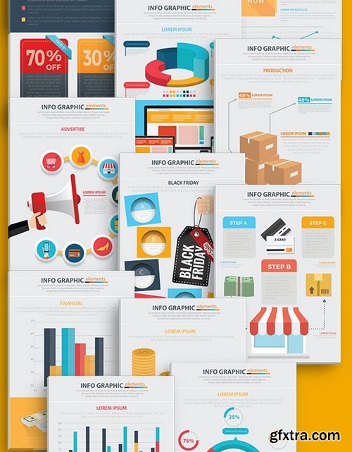 Marketing Infographics 19 Pages Design