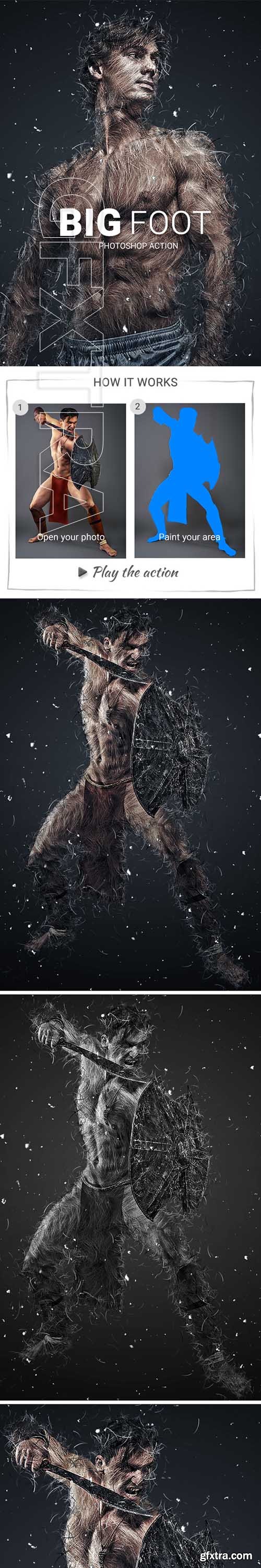 GraphicRiver - Big Foot Photoshop Action 22846977