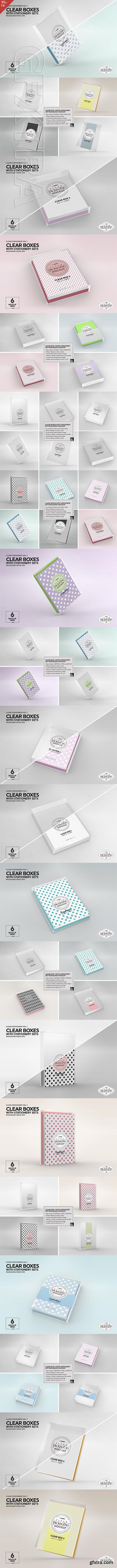 CreativeMarket - Clear Box Set Packaging Mockup 3169974