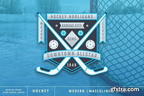 Winter Sport Series: Hokey Logo Badge