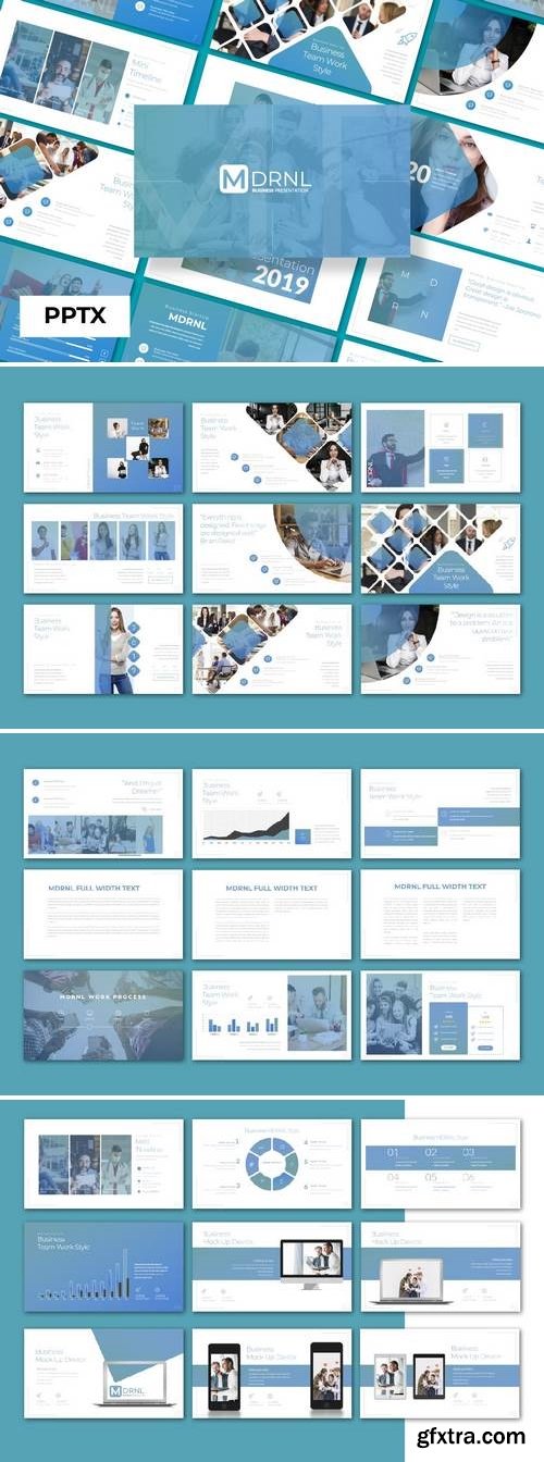 mdrnl business 2019 - Powerpoint, Keynote, Google Sliders Templates