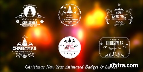 Videohive Christmas New Year Badges 9756130