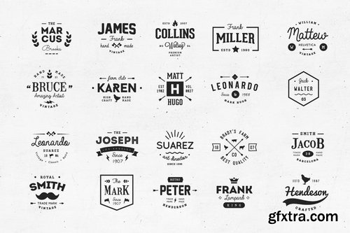 20 Vintage Logos & Badges Vol 02