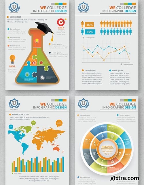 Education Infographic 21 Pages Design