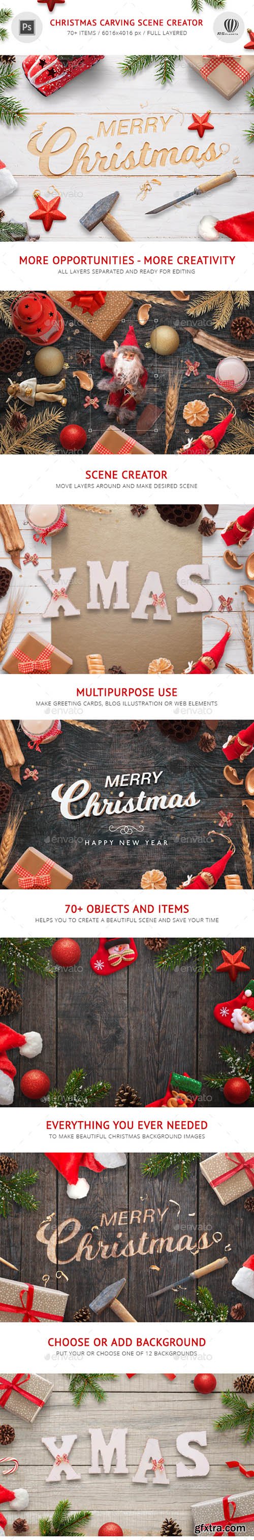 Graphicriver Christmas Carving Scene Creator 21112582