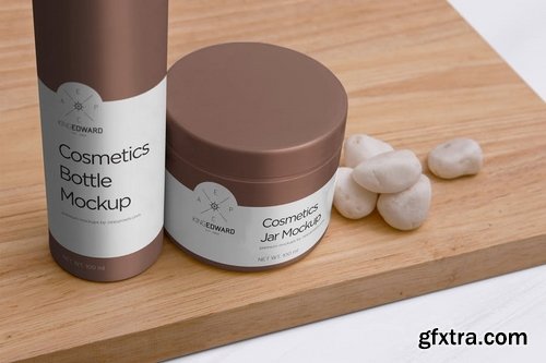 Cosmetic Packaging Bottle & Jar Mockups