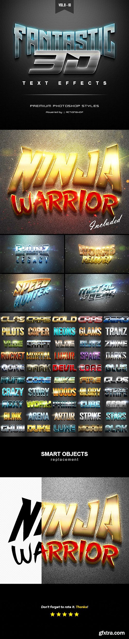 Graphicriver 3D Text Effects Bundle Two 22589005