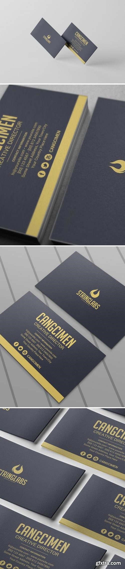 Golden - Business Card Template