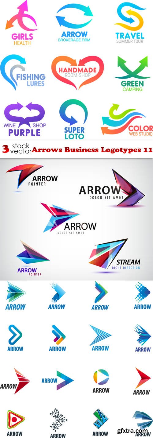 Vectors - Arrows Business Logotypes 11